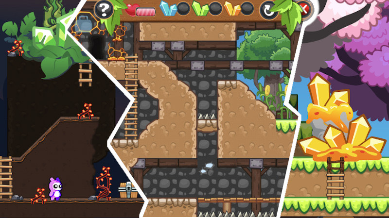 Fantasiant pixel art hero in a fantasy world